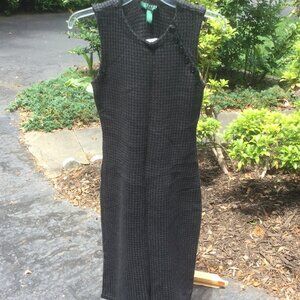 Ralph Lauren Black Sleeveless Sweater Dress